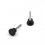 M5 x 30 mm Nivellierfuss 19 mm Diam - Gewinde: Stahl verzinkt, Fuss: Gummi