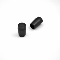 Embout enveloppant rond diamètre 16 mm pour usage intensif NOIR - Ajile 2