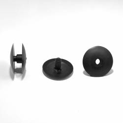 Thick. 6 to 10 mm ratcheting action rivet for carton/panel assembling - Plastic - BLACK - Ajile 2