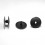 Rivetto spess. 6 a 10 mm a cricchetto per cartoni/assemblaggio di pannelli - Plastica - NERO
