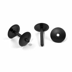 Thick. 20 to 40 mm ratcheting action rivet for carton/panel assembling - Plastic - BLACK - Ajile 2