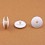 Rivetto spess. 6 a 10 mm a cricchetto per cartoni/assemblaggio di pannelli - Plastica - BIANCO
