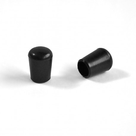 Round ferrule diam. 7 mm BLACK plastic floor protector