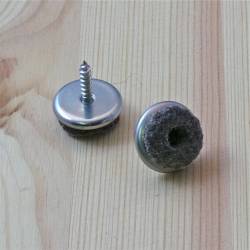 20 mm diameter screw-on Felt Glide - GREY - Ajile 2