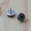 20 mm diameter screw-on Felt Glide - GREY