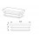 Inserto 40 x 20 mm rettangulare a lamelle per tubo 40 x 20 mm dim. esteriore - GRIGIO