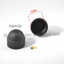 Black M14-100 caps Bolt Nut Domed Cover Caps Plastic 