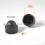 M16 diam. - 24 mm key nut-bolt domed cap for protection, safety - BLACK