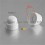 M8 diam. - 13 mm key nut-bolt domed cap for protection, safety - WHITE