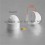 M10 diam. - 17 mm key nut-bolt domed cap for protection, safety - WHITE