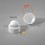 M16 diam. - 24 mm key nut-bolt domed cap for protection, safety - WHITE