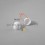 M4 diam. - 7 mm key nut-bolt domed cap for protection, safety - WHITE