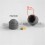 M5 diam. - 8 mm key nut-bolt domed cap for protection, safety - GREY