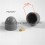 M10 diam. - 17 mm key nut-bolt domed cap for protection, safety - GREY