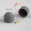 M12 diam. - 19 mm key nut-bolt domed cap for protection, safety - GREY