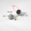 M4 diam. - 7 mm key nut-bolt domed cap for protection, safety - GREY