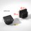 Inserto 25 x 25 mm a lamelle quadrato con filetto interno per tubo 25 x 25 mm dim. esteriore - NERO