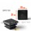 Square ribbed insert for tubes 35 x 35 mm BLACK plastic