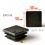 Inserto 50 x 50 mm a lamelle quadrato con filetto interno per tubo 50 x 50 mm dim. esteriore - NERO