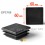 Inserto 60 x 60 mm a lamelle quadrato con filetto interno per tubo 60 x 60 mm dim. esteriore - NERO
