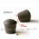 Puntale calzante diam. 14 mm di gomma per tubo 14 mm diam. esteriore - NERO