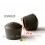 Embout enveloppant rond diam. 25 mm Caoutchouc NOIR