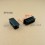 Inserto 60 x 25 mm rettangulare a lamelle per tubo 60 x 25 mm dim. esteriore - NERO