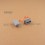 Inserto 35 x 20 mm rettangulare a lamelle per tubo 35 x 20 mm dim. esteriore - GRIGIO