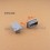 Inserto 50 x 30 mm rettangulare a lamelle per tubo 50 x 30 mm dim. esteriore - GRIGIO