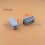 Inserto 60 x 25 mm rettangulare a lamelle per tubo 60 x 25 mm dim. esteriore - GRIGIO