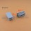Embout rectangulaire à ailettes 60 x 30 mm Plastique GRIS