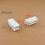 60 x 25 mm Lamellen-Stopfen für Rechteckrohre mit 60 x 25 mm Aussenmass - WEISS