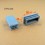 Rectangular insert for tube 80 x 40 mm GREY plastic