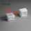 Inserto 40 x 40 mm a lamelle quadrato per tubo 40 x 40 mm dim. esteriore - BIANCO