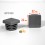 Square ribbed insert for tubes 22 x 22 mm GREY plastic