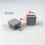 Inserto 40 x 40 mm a lamelle quadrato per tubo 40 x 40 mm dim. esteriore - GRIGIO