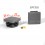 Square ribbed insert for tubes 25 x 25 mm GREY plastic