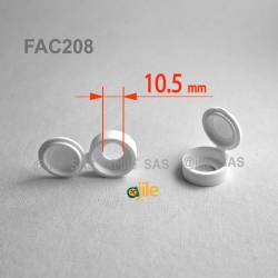 Cache pour vis de diamètre 8 - 10 mm BLANC - Ajile 2