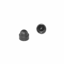 M4 diam. - 7 mm key  nut-bolt domed cap for protection, safety - BLACK - Ajile 2