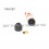M4 diam. - 7 mm key nut-bolt domed cap for protection, safety - BLACK
