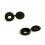 Tappo diam. 5 a 6 mm coprivite M6 con linguetta - NERO