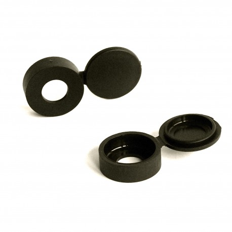 8 bis 10 mm Diam. M8/M10 Schraubenabdeckkappe klappbar- SCHWARZ