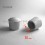 Embout enveloppant rond diam. 30 mm Caoutchouc BLANC