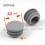 Inserto diam. 40 mm rotondo a lamelle per tubo 40 mm diam. esteriore - GRIGIO