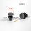 Round ribbed insert for tubes diam. 13 mm GREY plastic