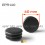Inserto diam. 40 mm rotondo a lamelle per tubo 40 mm diam. esteriore - NERO