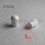Embout enveloppant rond diam. 8 mm Plastique BLANC
