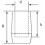Heavy duty round plastic ferrule diam. 12 mm