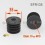 Diam. 35 mm M10 threaded ribbed insert for 35 mm outer diameter tube - BLACK