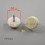 Round 24 mm diam. Heavy duty felt base nail glide - WHITE